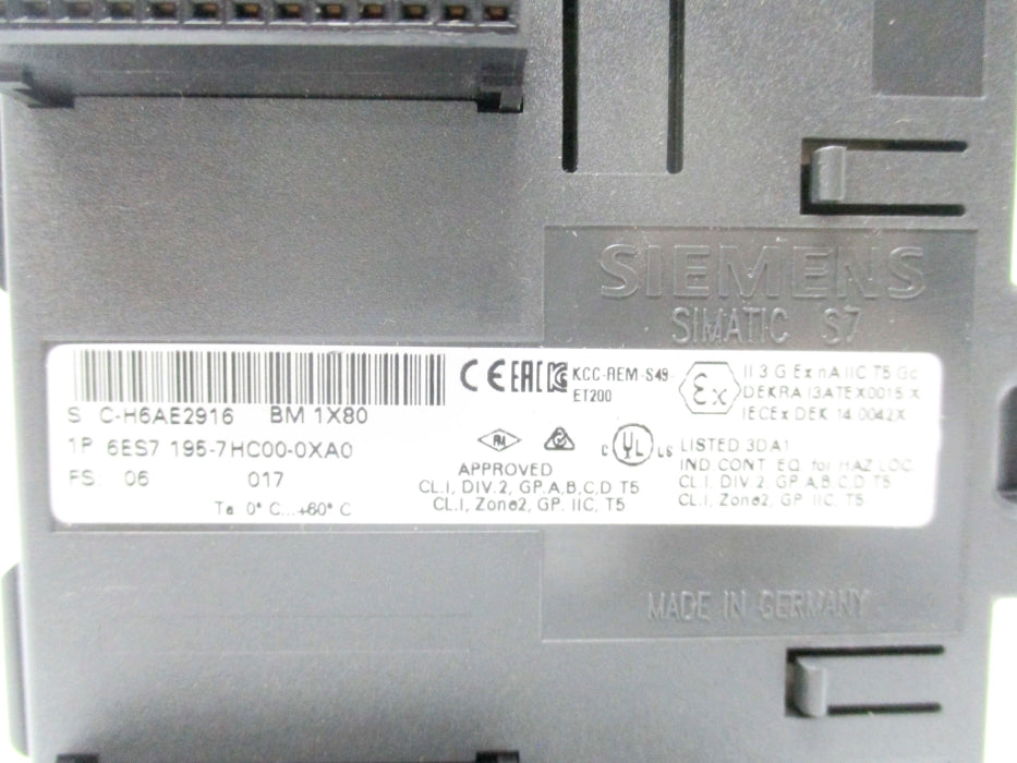 SIEMENS 6ES7195-7HC00-0XA0 NSNP