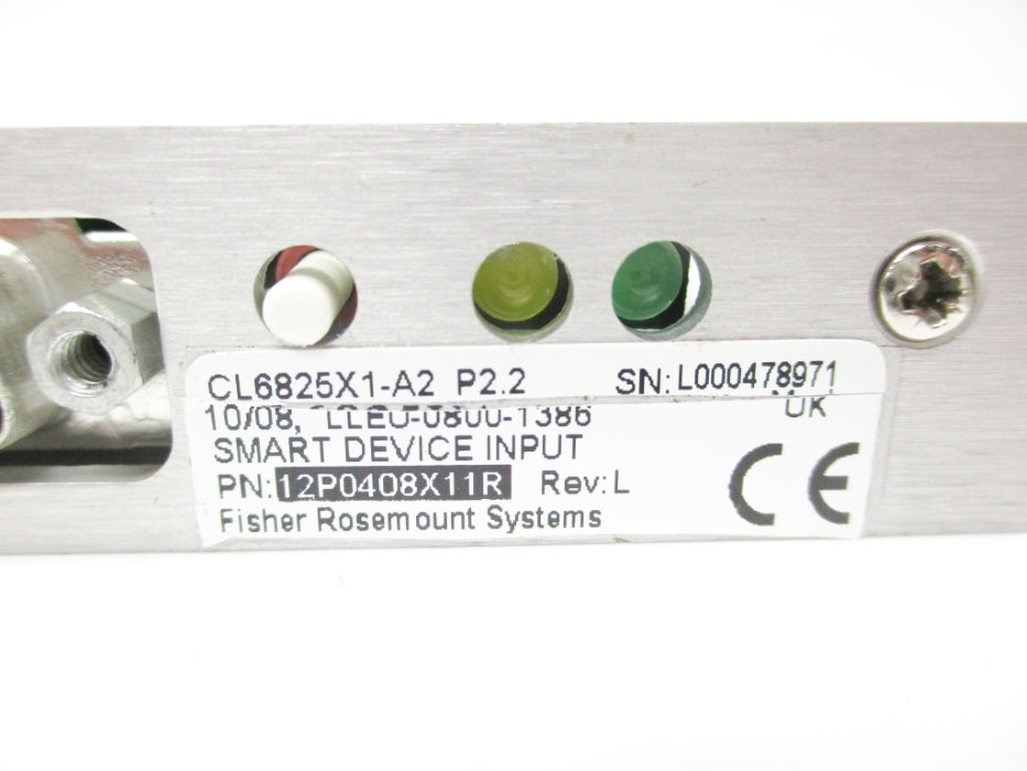 FISHER ROSEMOUNT CL6825X1-A2 12P0408X11R REV. L NSNP
