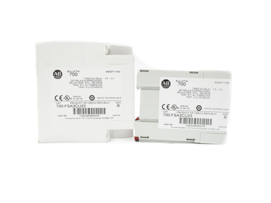 ALLEN BRADLEY 700-FSA3CU23 SER. B 24-240VAC 0.5-10S (WH) NSMP