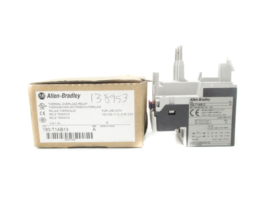 ALLEN BRADLEY 193-T1AB13 SER. A 0.9-1.3A (BR/WH) NSMP