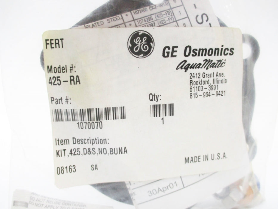 GENERAL ELECTRIC 425-RA NSMP