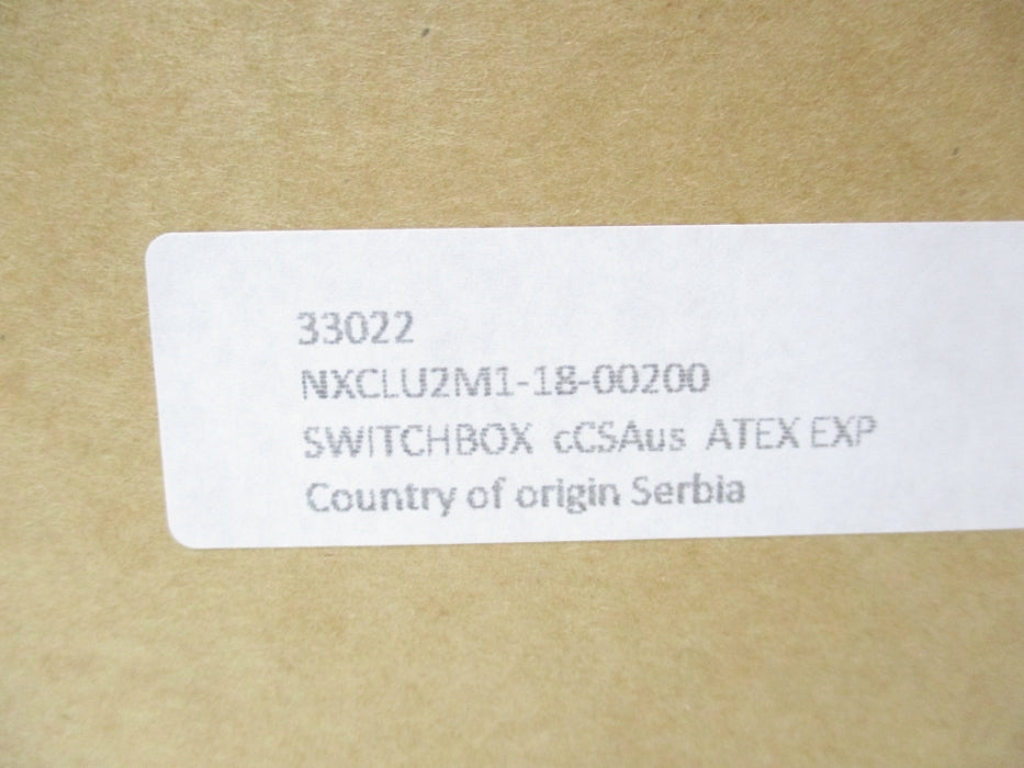 FLOWSERVE NXCLU2M1-18-00200 125/250VAC 15.1A NSMP