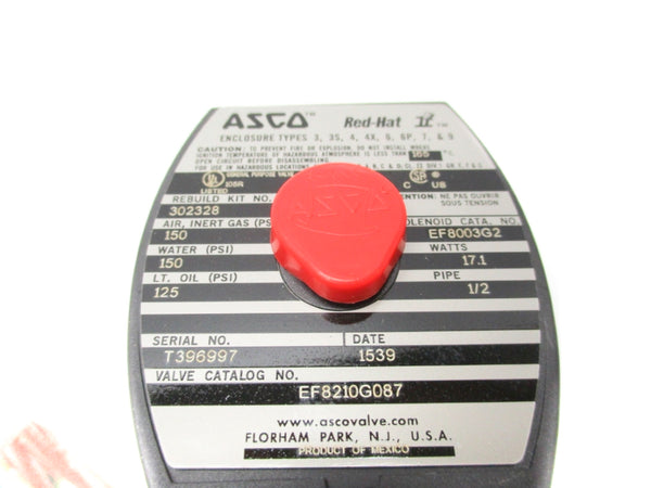 ASCO EF8210G087 110/120V 125-150PSI 1/2" NSMP