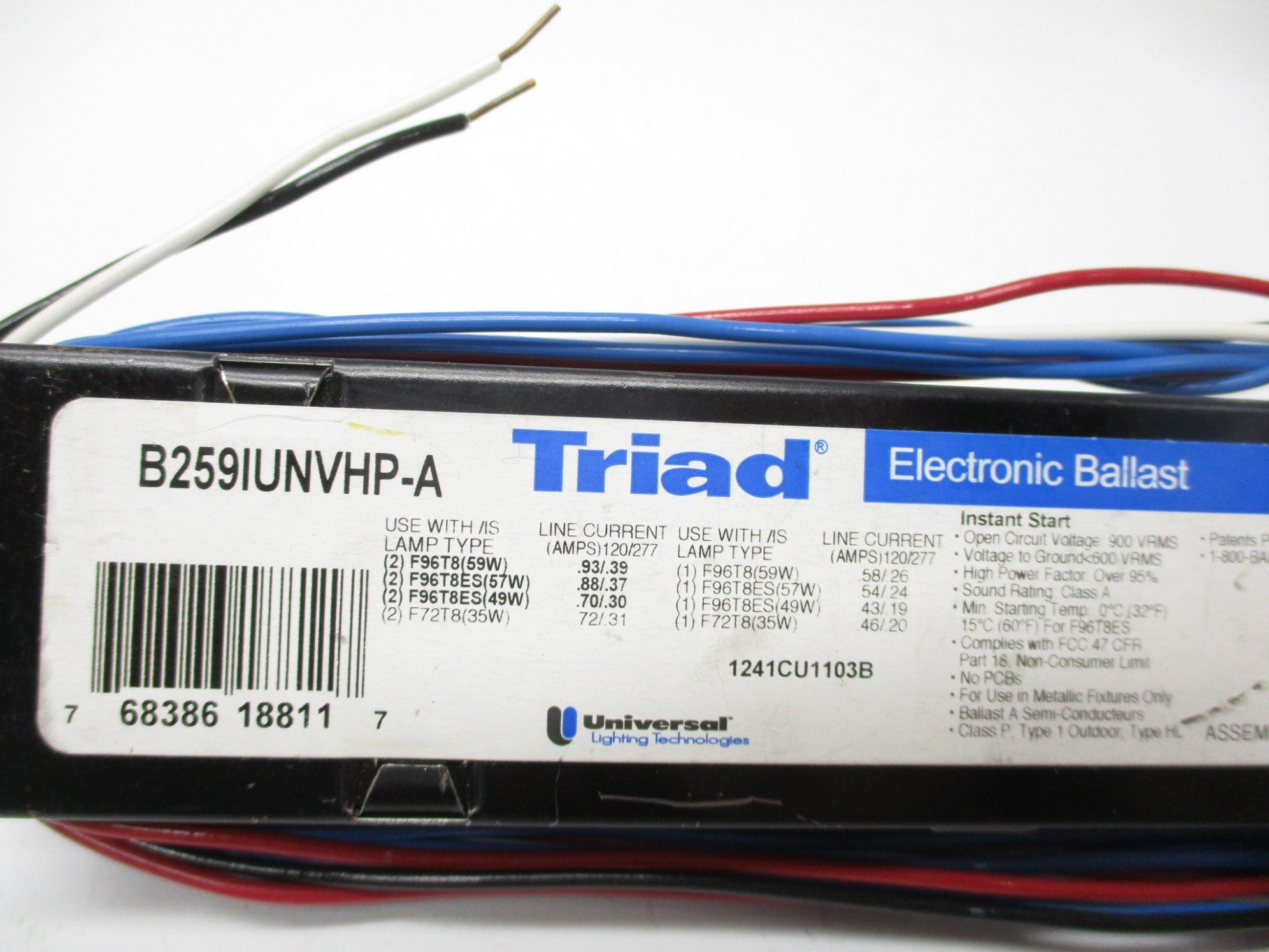 TRIAD B259IUNVHP-A NSNP