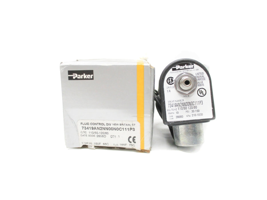 PARKER 73419AN2NN00N0C111P3 110/120V 30-150PSI 1/4" NSMP