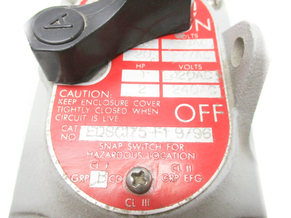 APPLETON EDSC175-F1 120/277VAC 20A NSNP