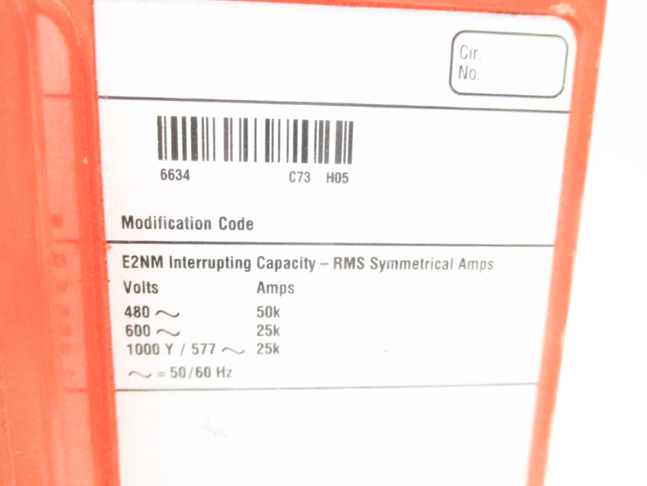 CUTLER HAMMER E2NM3800MWU66 800A 1000VAC NSNP