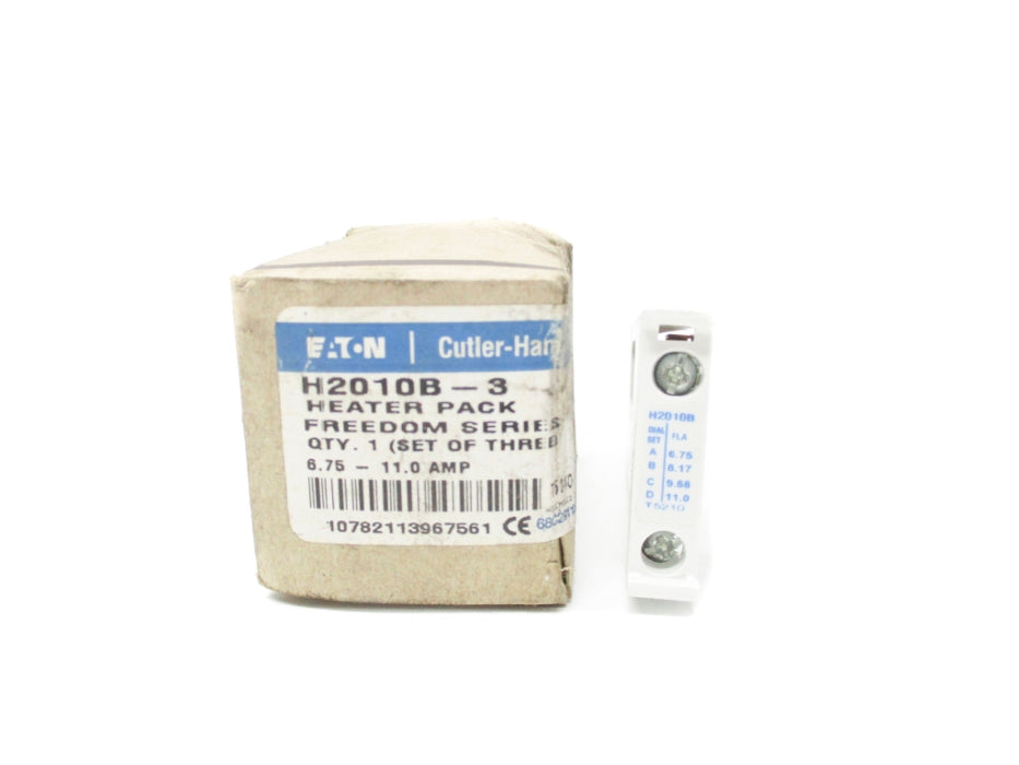CUTLER HAMMER H2010B-3 6.75-11.0A (PKG OF 3) NSMP