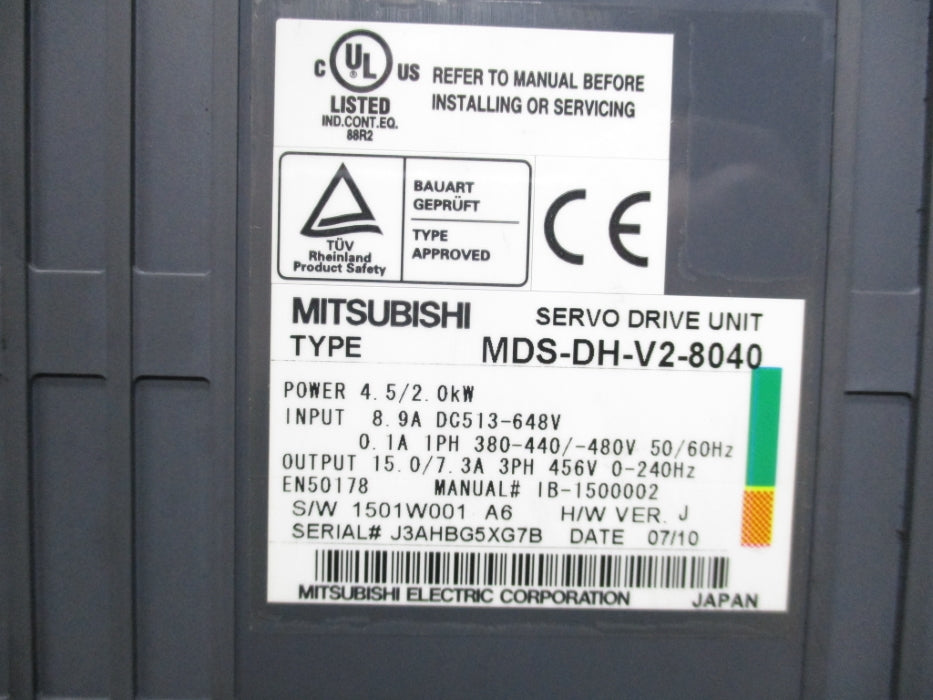 MITSUBISHI MDS-DH-V2-8040 UNMP