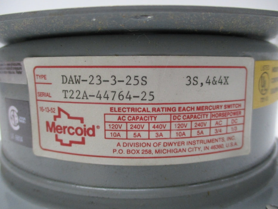 MERCOID DAW-23-3-25S NSNP