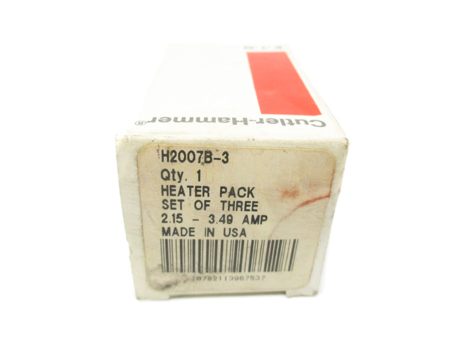 CUTLER HAMMER H2007B-3 2.15-3.49A (PKG OF 3) NSMP