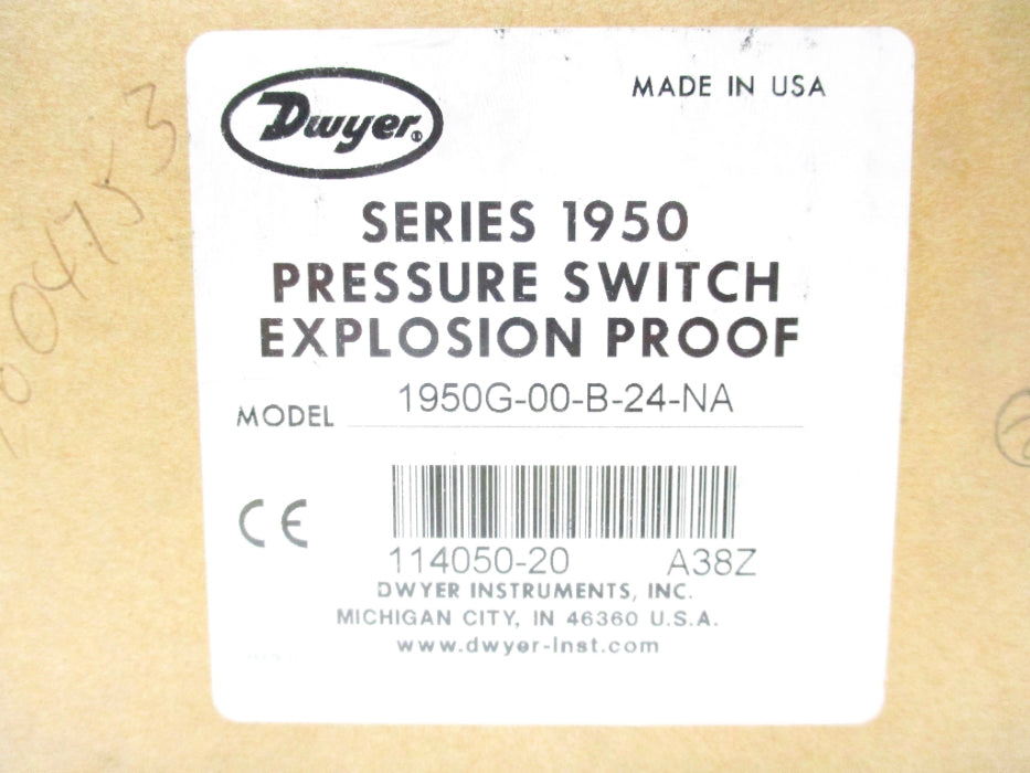 DWYER 1950G-00-B-24-NA 114050-20 240VAC 10A 10PSI NSMP
