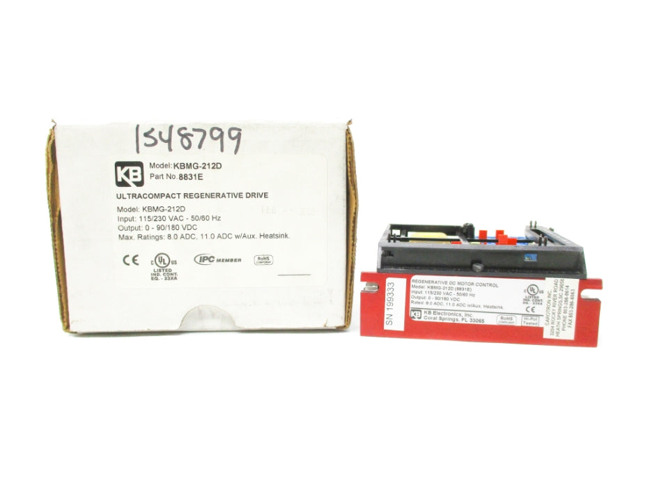 KB ELECTRONICS KBMG-212D 8831E 115/230VAC NSMP