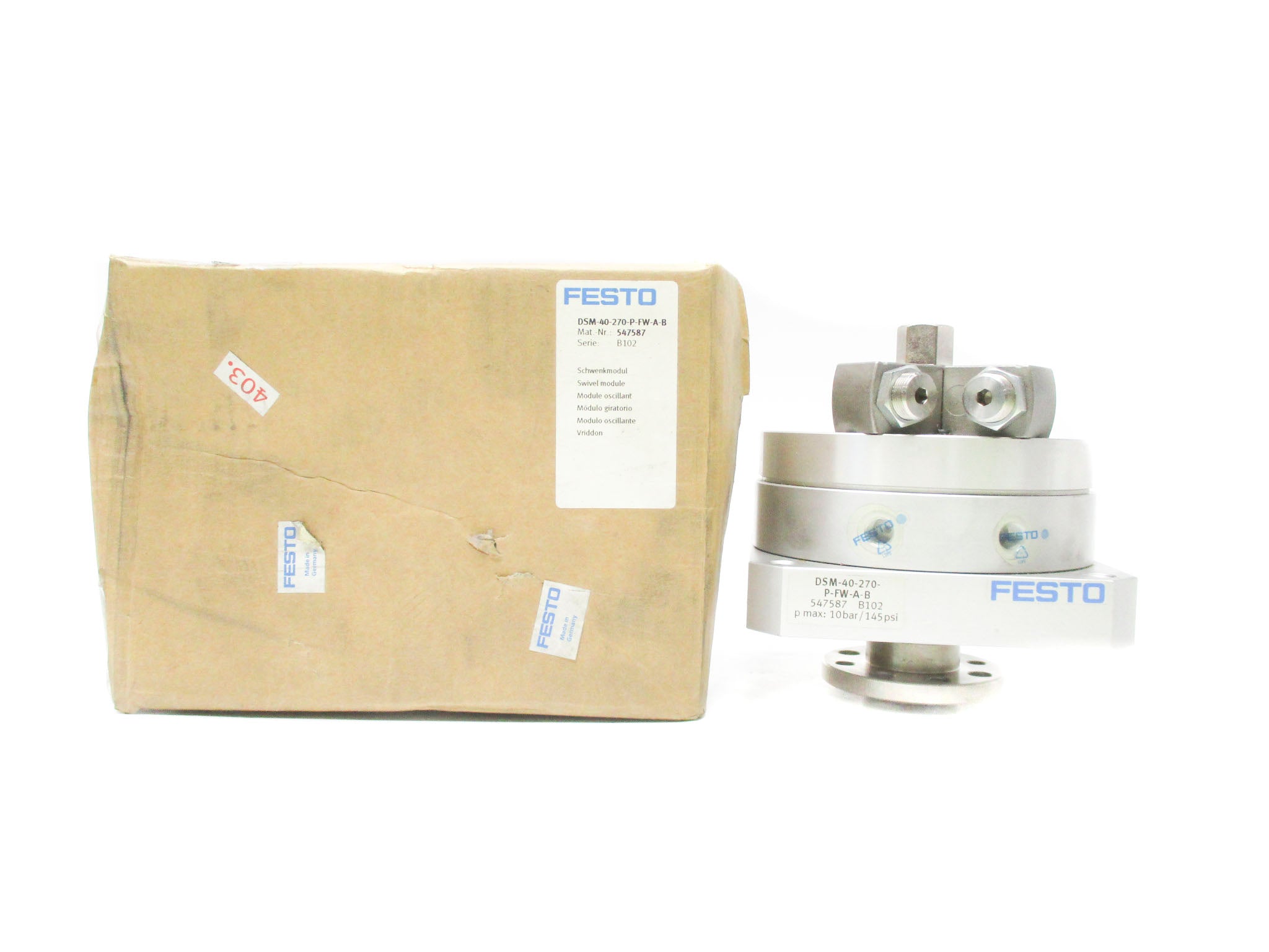 FESTO DSM-40-270-P-FW-A-B 547587 145PSI NSMP