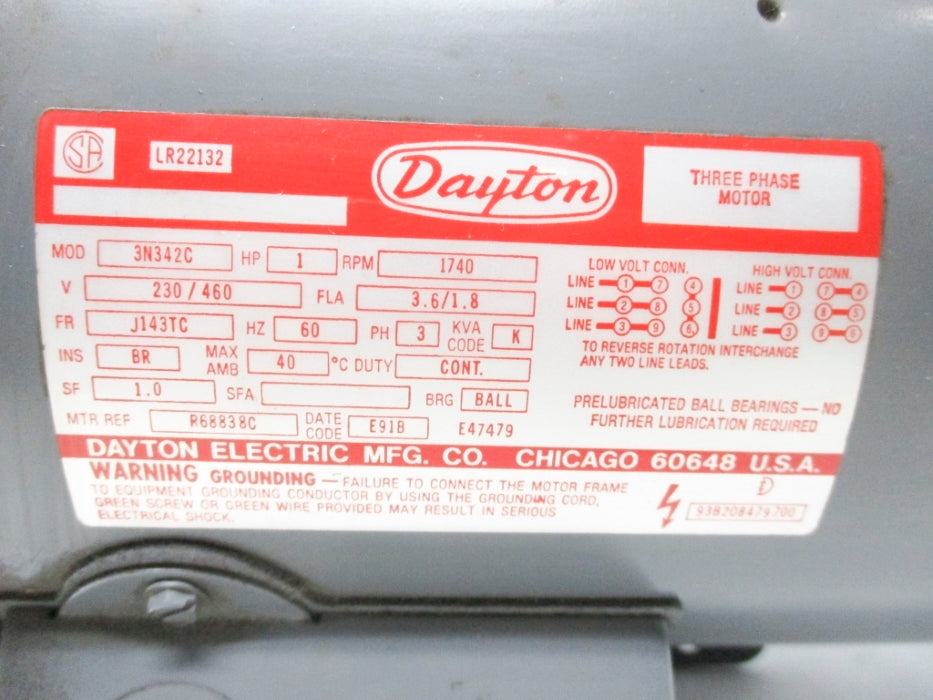 DAYTON 3N342C NSNP