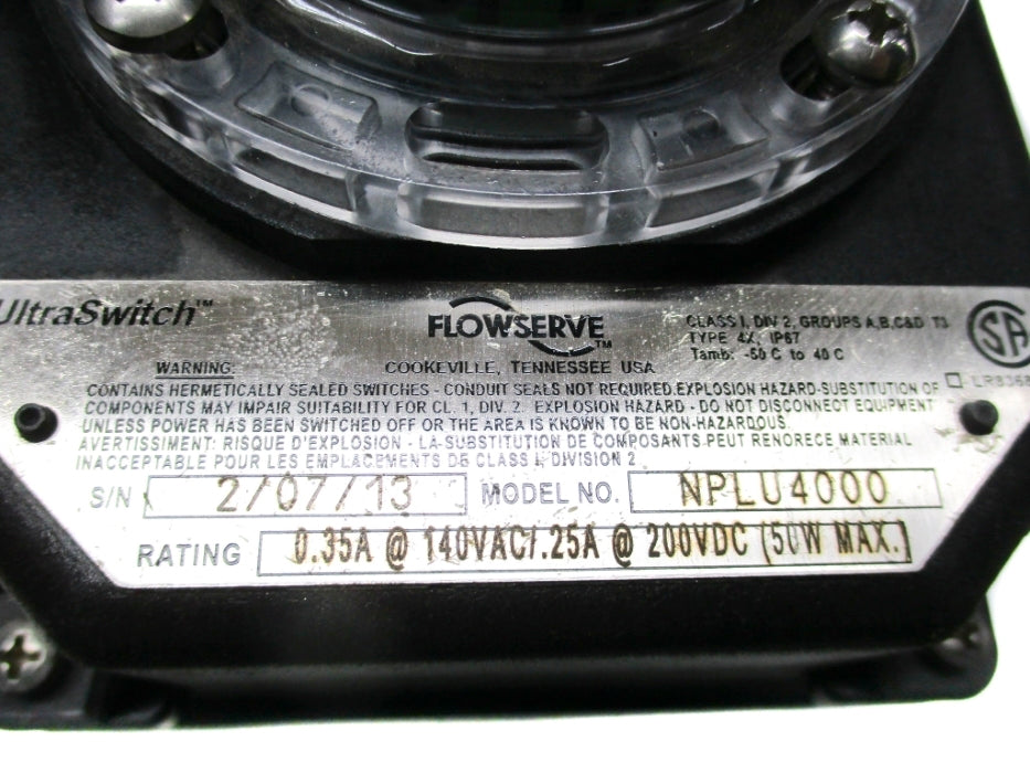 FLOWSERVE B115S10-S31 (AS PICTURED) NSNP