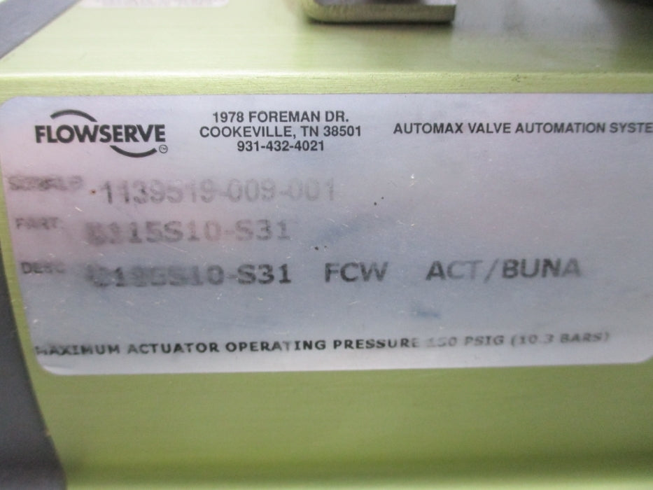 FLOWSERVE B115S10-S31 (AS PICTURED) NSNP