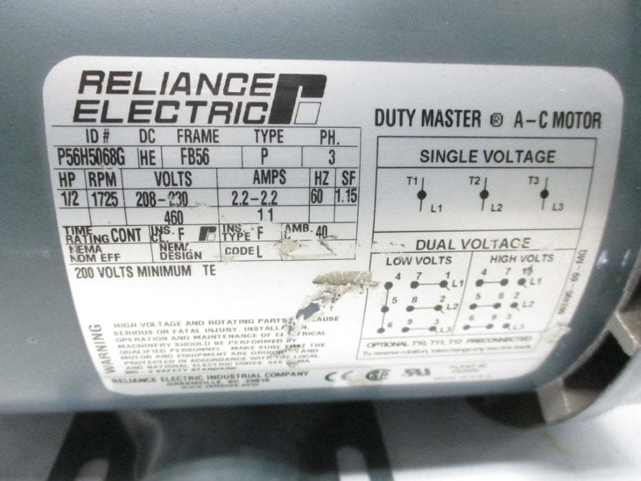 RELIANCE ELECTRIC P56H5068G UNMP