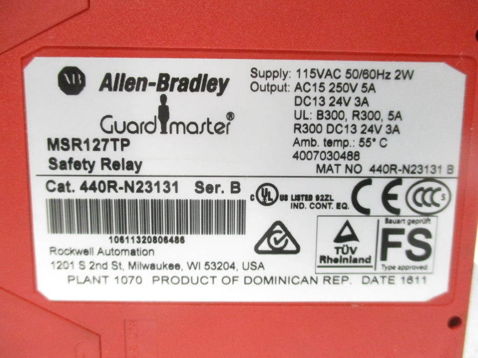 INDUSTRIAL SPARE PART 440R-N23131 SER. B 115VAC 5A NSNP