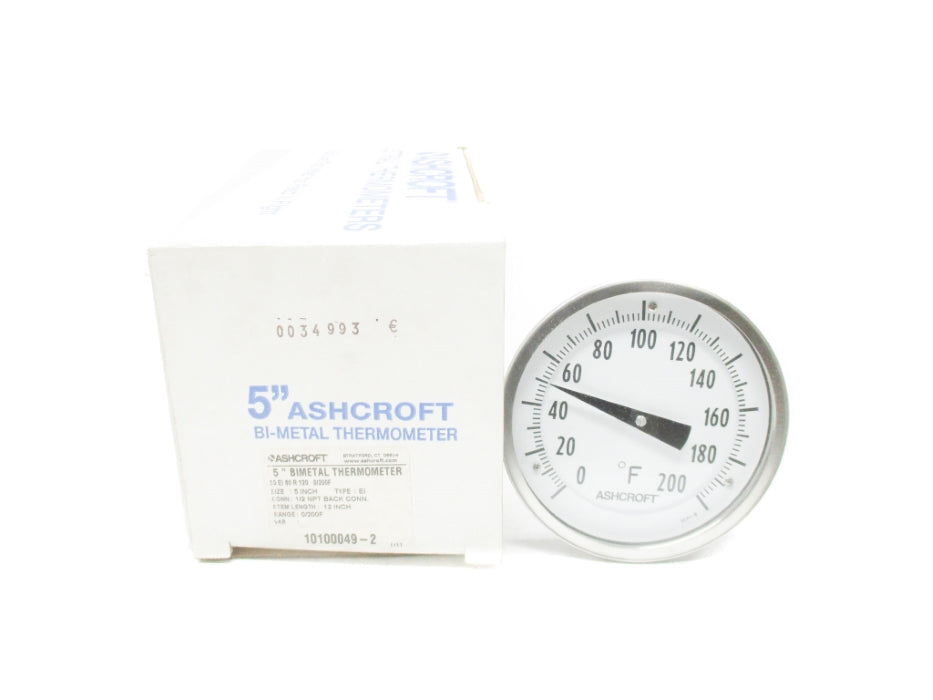 ASHCROFT 50EI60R1200/200F 0-200F NSMP