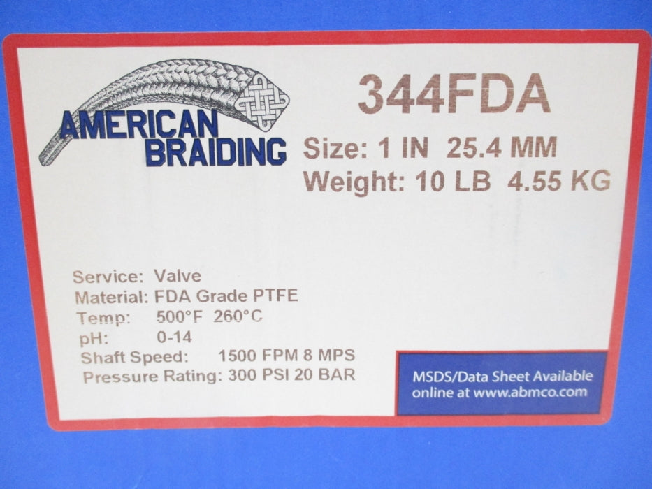 AMERICAN BRAIDING 344FDA NSMP