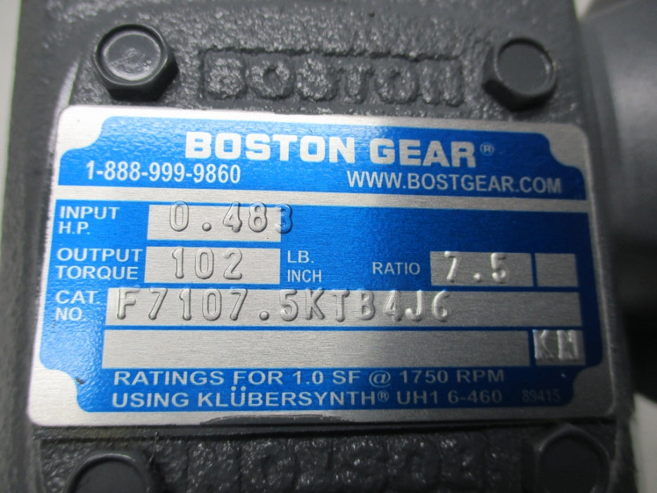 BOSTON GEAR F7107.5KTB4J6 NSMP