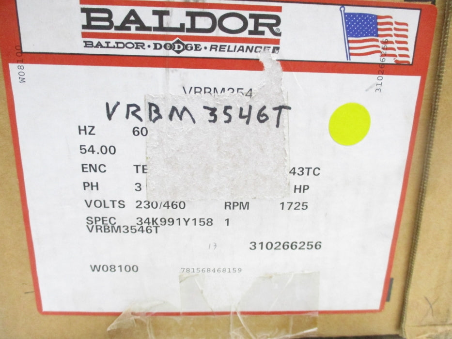 BALDOR VRBM3546T NSMP