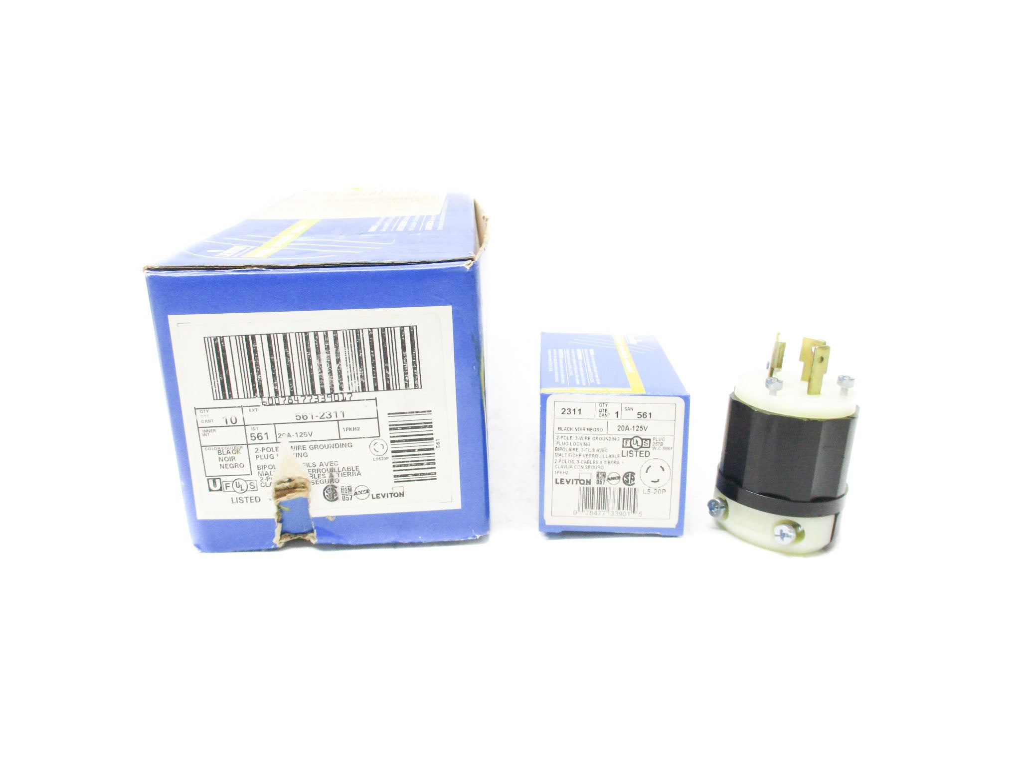 LEVITON 2311 125V 20A (PKG OF 10) NSMP