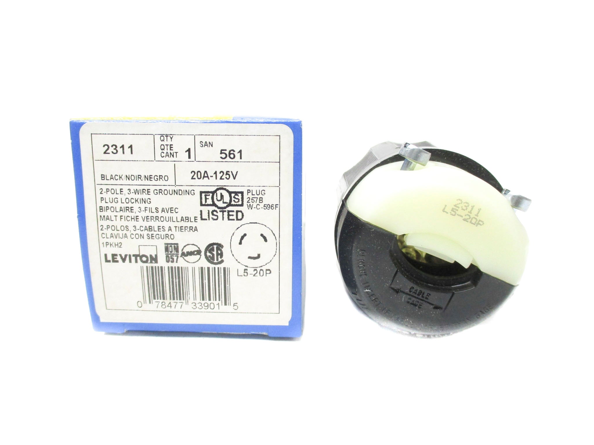 LEVITON 2311 125V 20A (PKG OF 10) NSMP