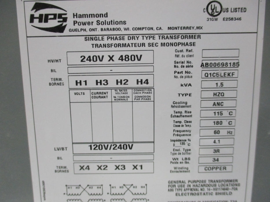 HPS Q1C5LEKF NSNP