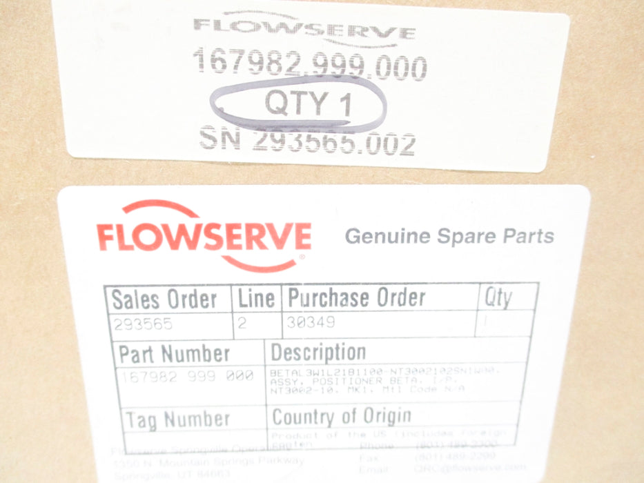 FLOWSERVE 167982.999.000 NSMP