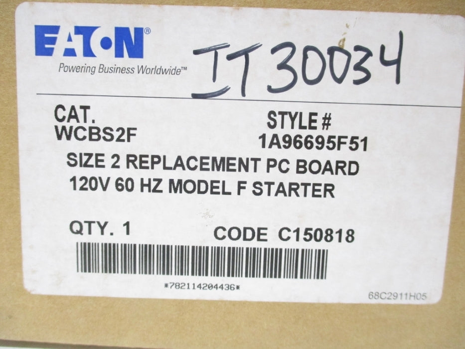 EATON WCBS2F 1A96695F51 120V NSMP