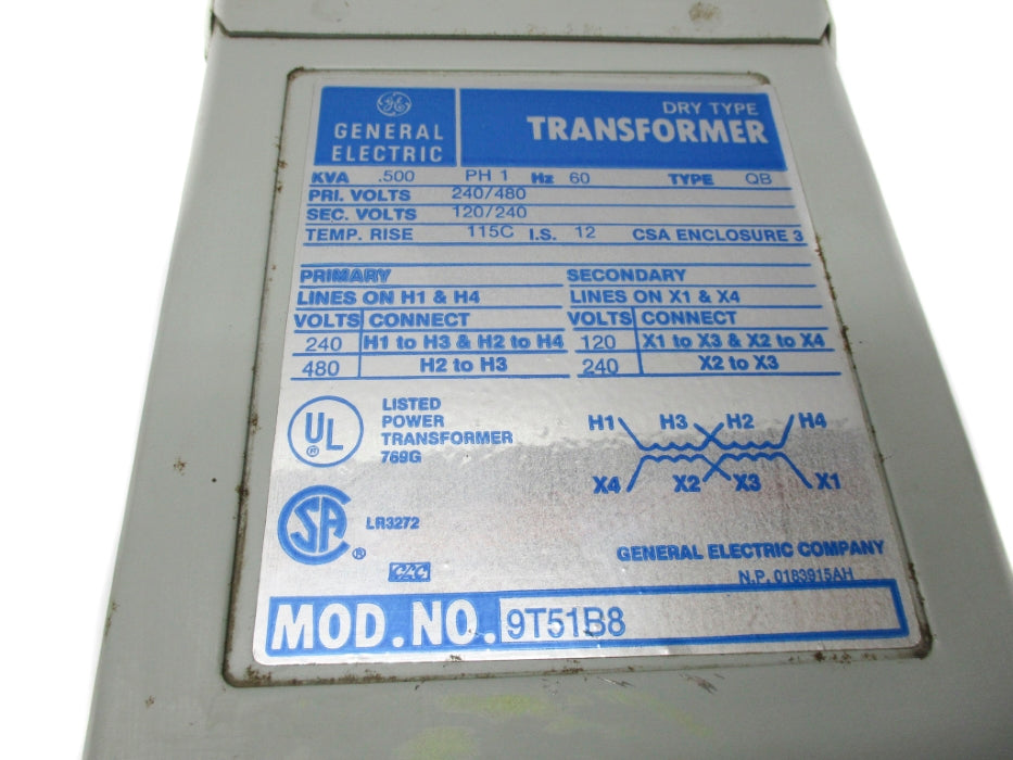 GENERAL ELECTRIC 9T51B8 240/480V NSNP