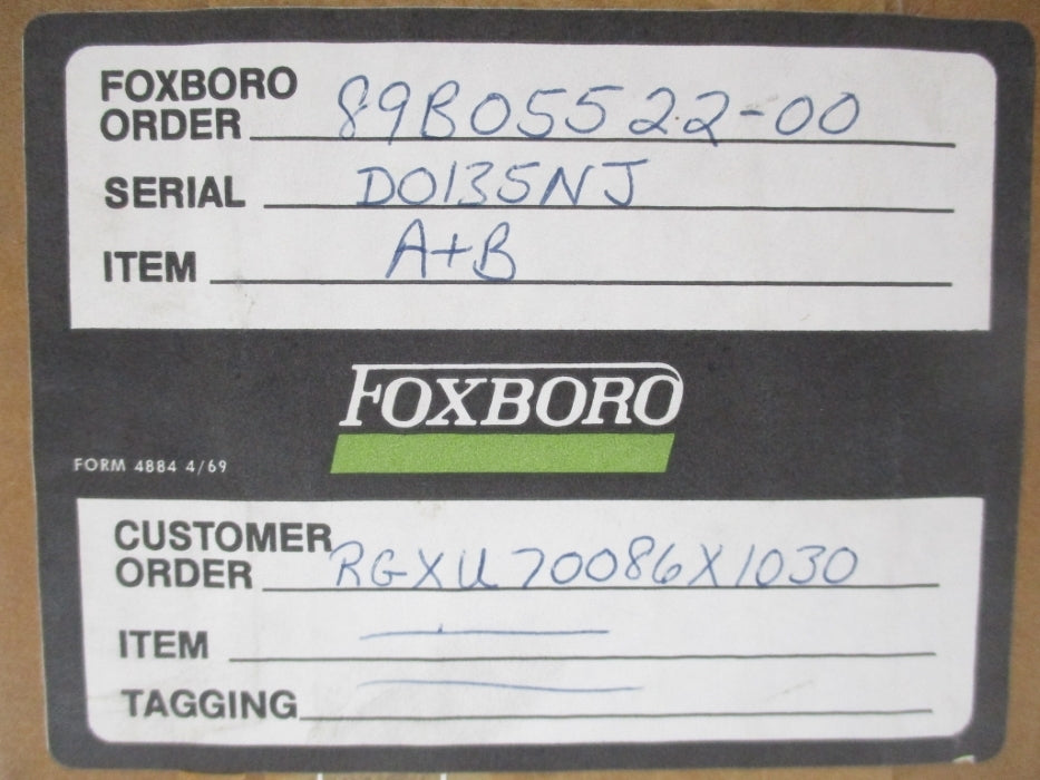 FOXBORO D0135NJ NSMP