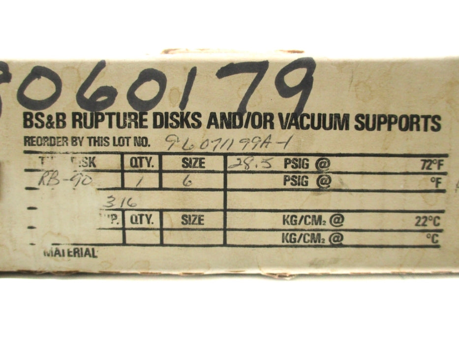 BS&B RB90-6 28.5PSIG NSMP