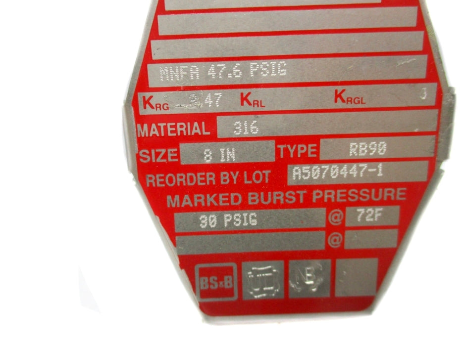 BS&B RB90-8 30PSIG NSMP
