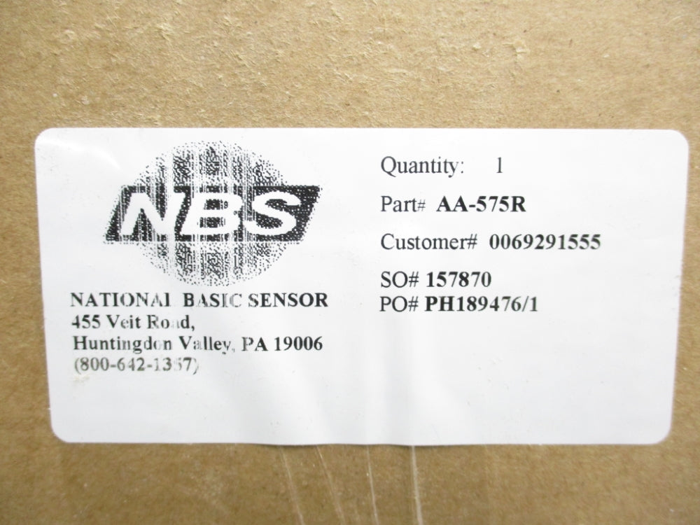 NATIONAL BASIC SENSOR AA-575R 0-200F NSMP