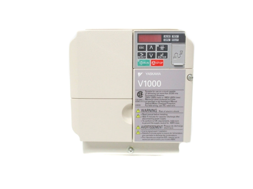 YASKAWA CIMR-VU2A0020FAA 200-240VAC 24.0/18.9A REV. C NSMP