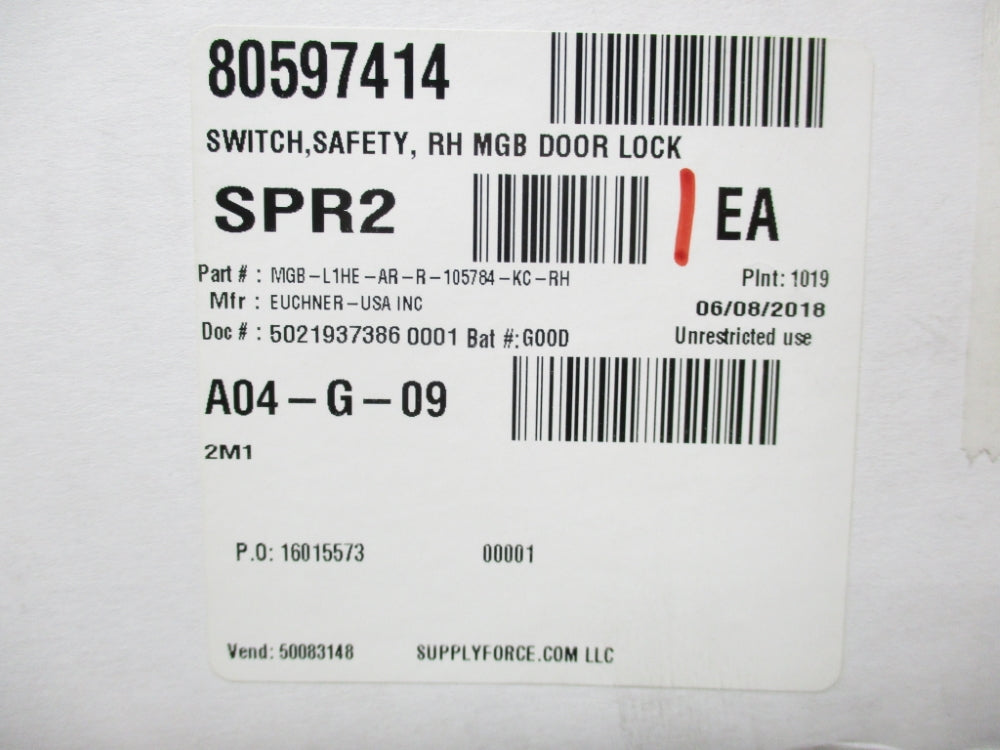 SUPPLY FORCE MGB-L1HE-AR-R-105784-KC-RH NSMP