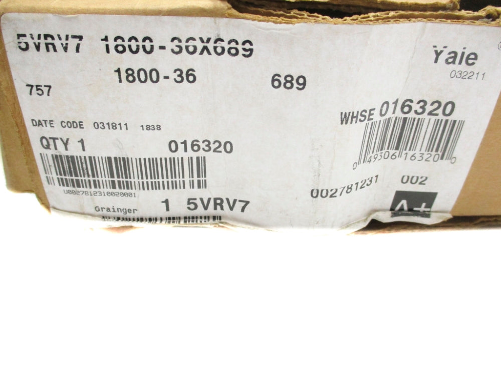 YALE 5VRV7 1800-36X689 NSMP