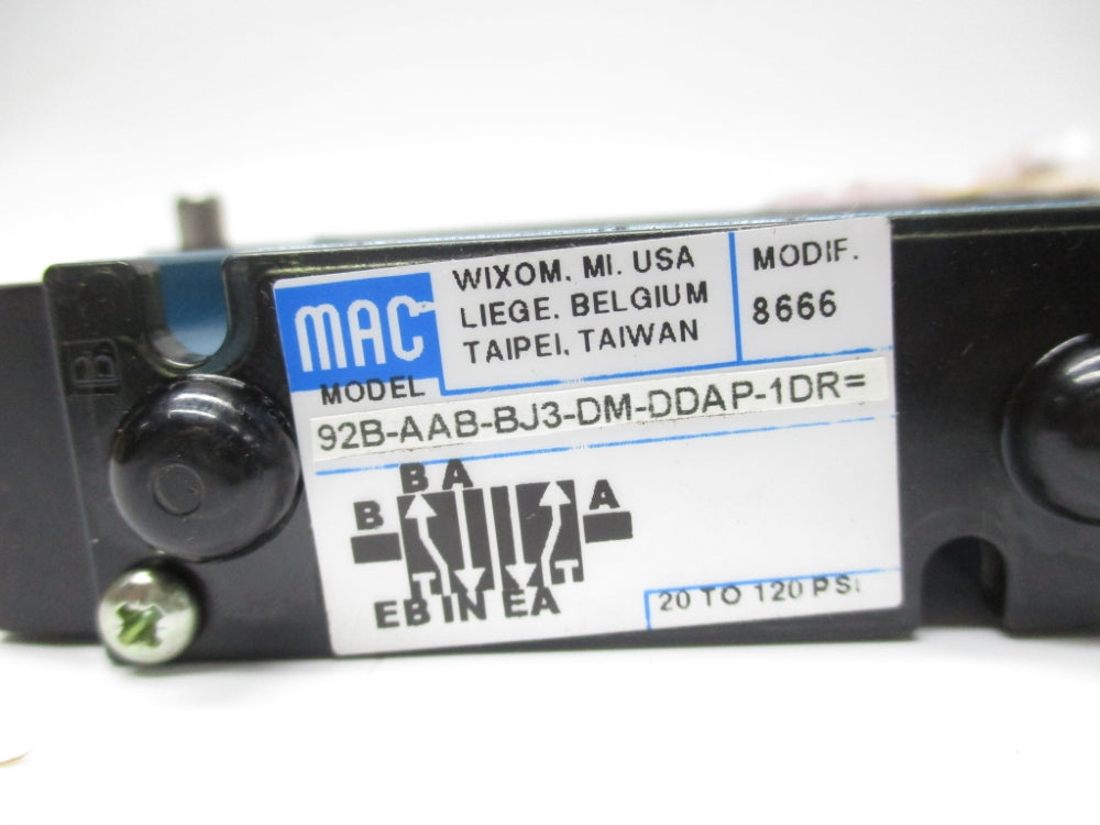 MAC 92B-AAB-BJ3-DM-DDAP-1DR 24VDC 20-120PSI NSNP