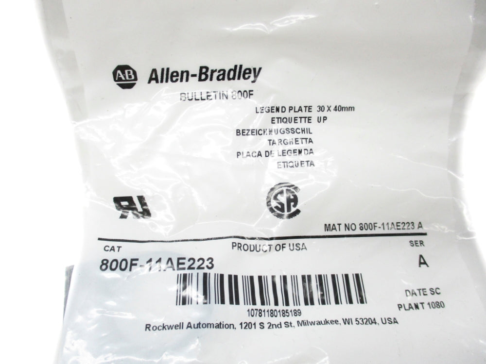 INDUSTRIAL SPARE PART 800F-11AE223 SER. A NSMP