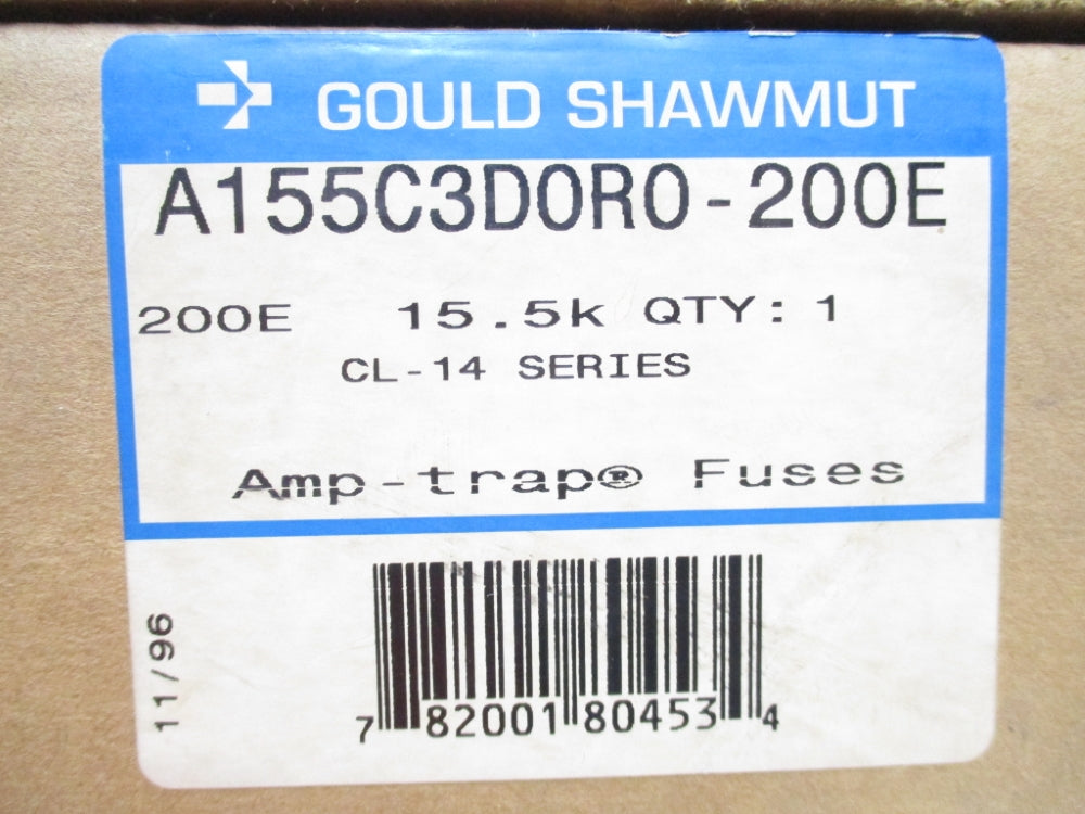 GOULD SHAWMUT A155C3D0R0-200E SER. CL-14 200EA 15.5KV NSMP