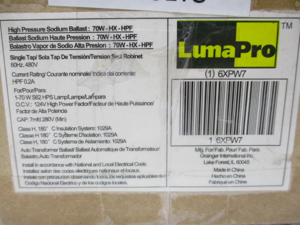 LUMAPRO 6XPW7 NSMP