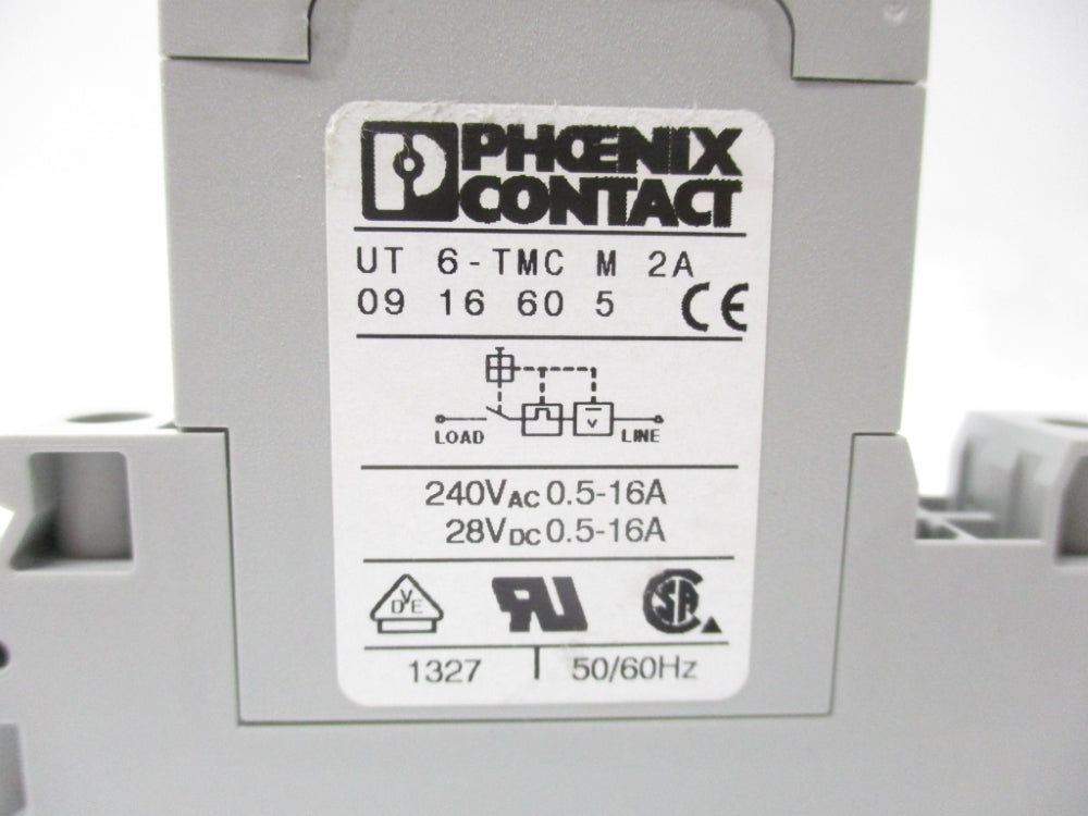 PHOENIX CONTACT UT6-TMCM2A 0916605 240VAC 0.5-16A NSNP