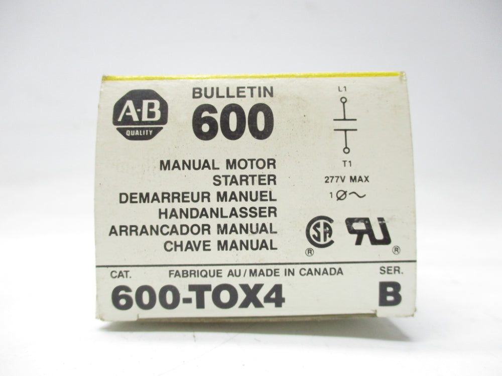 ALLEN BRADLEY 600-TOX4 SER. B (BK/YL) NSMP