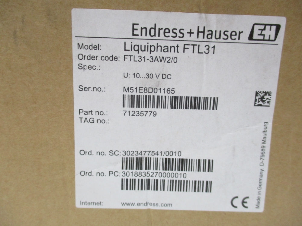 ENDRESS+HAUSER FTL31-3AW2/0 NSMP