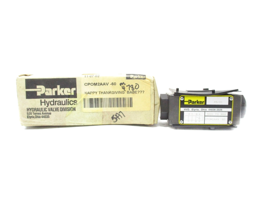 PARKER CPOM2AAV-60 5000PSI NSMP