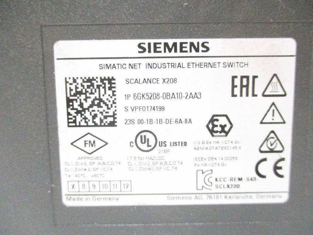 SIEMENS 6GK5208-0BA10-2AA3 UNMP