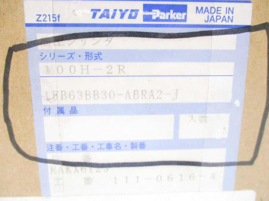 PARKER TAIYO 100H-2 1FB63BB30-ABRA2-J NSMP